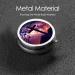 Buy Cross and Aurora Portable Metal Pill Box - Round Mini 3-Compartment with Hinged Design for Travel - Buy Online on GoSupps.com