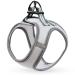 Heele dishes dog small soft dog dishes Air mesh adjustable safe control puppy harness vest dogs breast dishes for walking running training reflective gray XS XS (1 Pack) R-gray