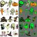 Ooopsiun Luminous Halloween Temporary Tattoos for Kids - 100 Styles Glow in The Dark Halloween Tattoos Party Favors Decorations for Boys Gilrs