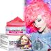 Rose Red Hair Wax Crazy Rose Red Hair Color Spray Temporary Wash-off Semi-permanent Hair Dye Wax One-time Hair Dye without Hurting Hair DIY Hair Styling Dye for Party Halloween &Christmas&Cosplay