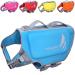 Vivaglory Light lifeguard for dogs pets lifesaver skin-friendly neoprene for large dogs dog swimming vest with D-ring & quick closure blue L: 64-71cm (chest or