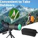 Gosky 20-60x60 HD Spotting Scope with Tripod, Carrying Bag & Phone Adapter - BAK4 45 Angled Spotter Scope for Target Shooting, Hunting & Bird Watching - Buy Online on GoSupps.com