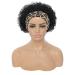 Short Curly Human Hair Headband Wig | Pixie Cut Bob Style | Glueless Half Wig for Black Women | 150% Density | Natural Black 6 Inch - Buy Online on GoSupps.com