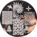 STAMPING STENCIL #BP-78 - Spiral Cherry Blossoms & Geisha Design | Premium Craft Stencils for DIY Projects | International Shipping Available - Buy Online on GoSupps.com