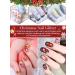 Ebanku 8 Boxes Christmas Nail Art Sequin Snowflakes Glitter | Holographic Christmas Nail Flakes & DIY Decorations - Buy Online on GoSupps.com