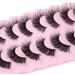 JIMIRE Faux Mink Fairy Lashes 3D Fluffy Peri Style Full Volume False Eyelashes Cat Eye 5D Multilayer Spiky Butterfly 15MM D Curly Fluffy Strip Fake Lashes 8 Pairs Pack - Buy Online on GoSupps.com
