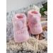 Royal Icon Newborn Baby Booties - Soft Pom Pom Bootees for 0-3 Months - Pink White - RI408 - Buy Online on GoSupps.com