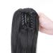 Buy High-Quality 55.8cm Dark Black Ponytail Extension - Realistic Wavy Braid Hair Piece with Bracket for Effortless Styling - Buy Online on GoSupps.com