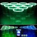 GLOWPONG Green vs Blue Glow-in-The-Dark Beer Pong Game Set for Indoor Outdoor Nighttime Competitive Fun, 12 Green vs 12 Blue Glowing Cups, 4 Glowing Balls, 1 Ball Charging Unit Makes Every Shot Glow