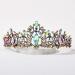 SWEETV Iridescent Crystal Queen Crown - Multicolored Wedding Tiara for Bride & Prom Headpieces - Buy Online on GoSupps.com