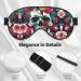 Flowers Skull Eye Mask - Unisex Light-Blocking Sleep Mask | Soft & Comfortable for Travel - Shop Internationally - Buy Online on GoSupps.com