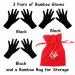 Bamboo Gloves for Eczema - Small Black Women's Moisturizing Gloves - 3 Pairs - Buy Online on GoSupps.com