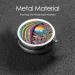Abstract Mushroom Colorful Mandala Round Pill Box - 3 Compartment Mini Travel Organizer for Vitamins & Medicine - Buy Online on GoSupps.com