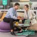 Enovi ProBalance Ball Chair - Yoga Ball Chair for Home Office Desk - Stability Ball Seat for Back Pain Relief - Deepspace Grey 65cm - Buy Online on GoSupps.com