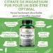 Source Of Nature | 750mg Magnesium Citrate | 180 Capsules | 90 Day Supply | Premium Ingredient | High Dose Of 120mg Elemental Magnesium | Third Party Tested | Natural - Buy Online on GoSupps.com