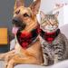 Dog Hooks with Red Skull Pattern | Triangular Cloth Bibs for Small Medium & Large Pets | 2-Piece Multi-Colored Set - Buy Online on GoSupps.com
