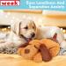 WEOK Puppy Heartbeat Toy - Anxiety Relief Plush for Dogs & Cats - Calming Behavioral Aid - Brown - Buy Online on GoSupps.com