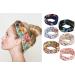 Willingood Women's Floral Headband | Multi-Colored Turban Hair Wrap | 6-Pack Hair Accessories - 8.5cm Width - Buy Online on GoSupps.com