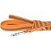 IDC Color & Gray Rubberized Leash - 14mm x 5m (No Loop) | Durable Orange-Gray Dog Leash for International Shipping - Buy Online on GoSupps.com