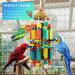 Mymulike 60cm Parrot Toys - Durable Wooden Bird Feed Toys for African Grey Cockatiels Finches Budgies and Amazon Parrots - Buy Online on GoSupps.com