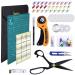 medoga 104Pcs Rotary Cutters, Rotary Cutter Set with Cutting Mat, Patchwork Ruler, Carving Knife, Rotary Cutter Kit for Sewing and Quilting
