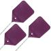 Fly Swatters Heavy Duty 21" - Purple Leather Fly Swatter - Made with Thicker Wire - Best Fly Swatter to get rid of Flies, Bugs, Mosquitos (3-Pack)