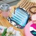 Menstruation Pad Bag with Zipper - Stylish Women's Napkin & Tampon Organizer (Black Royal Tiger) - Buy Online on GoSupps.com