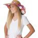 Clemson Tigers Floral Straw Sun Hat for Women | NCAA College Team Logo | One Size - Buy Online on GoSupps.com
