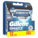 Gillette Mach3 Turbo Replacement Blades - 12 Pack for Men's Razors | Blades Harder Than Steel | Buy Internationally - Buy Online on GoSupps.com