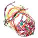 WOONEKY 12pcs Dragon Fruit Bracelet Beaded Stretch Bracelets Charms Bracelet Bohemian Bracelets Multi-layer Stackable Bracelets Women Wrist Jewelry Polymer Clay Friendship Elastic Child