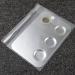 KissDate Stainless Steel 3-Well Makeup Palette with Spatula Tool - Silver Rectangle - Buy Online on GoSupps.com