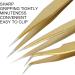 Graft Eyelashes Tweezers Ergonomic Manicure Tweezers Strong Biting Strength Exquisite Acid Proofing Antimagnetic for Manicure for Graft Eyelashes for DIY - Buy Online on GoSupps.com