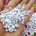 Amaney 500pcs White Acrylic Number Beads 7x4mm | Mixed Round Shape Loose Beads - Buy Online on GoSupps.com