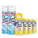 Lysol Disinfecting Wipes and Spray Value Pack Bundle 4x80 Can + 2x19