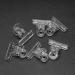 Peowuieu Rusian C Nail Clamps Clips Multifunctional Tool Acrylic Nails Pinchers Transparent Set of 6 - Buy Online on GoSupps.com