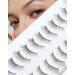10 Pairs Wispy Natural Look False Eyelashes D-M08 (10mm) - Thin Band Gradual Lash Effect - Buy Online on GoSupps.com