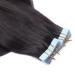 Buy #1B Black Brown Tape In Hair Extensions - 40cm | 100% Remy Real Hair - Tresse by Novon - International Shipping - Buy Online on GoSupps.com
