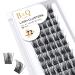 Eyelashes 72 PCs B & Q eyelashes DIY Individual eyelashes for beginners reusable eyelash bushes Wispy fluffy single eyelashes for eyelash extensions at home (B35 D-10mm) D-10 mm B 35