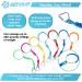 Get Out! 7pc Colorful Gymnastic Rings - Ninja Line Attachment for Swing Set and Jungle Gym - Buy Online on GoSupps.com