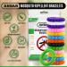 Anbar Mosquito Repellent Bracelets Bands for Adults and Kids 14 Pack All-Natural Deet-Free Non-Toxic Protection Stretchy Waterproof Anti-Mosquito Wristbands for Hiking and Camping - Buy Online on GoSupps.com