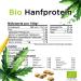 Organic Hemp Protein Powder - 1000g | Vegan Raw Food Quality | European Cultivation - Buy Now! - Buy Online on GoSupps.com
