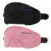 SmilePowo Sleep Eye Mask- 2 Pack Light Blocking Sleep Mask with Adjustable Strap Soft and Breathable Night Eye Mask for Men Women Perfect Blindfold for Sleep/Travel (Black and Pink)