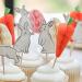 Ginger Ray Easter Cupcake Toppers with 6x Bunnies 3x Honeycomb Carrots & 3x Honeycomb Eggs 12 Pack - Buy Online on GoSupps.com