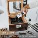 Cedar Humidor with Digital Hygrometer, Humidifier, Accessory Drawer - Holds 25-50 Cigars - Buy Online on GoSupps.com