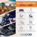 NOCOB Black Nitrile Disposable Gloves - (Raised Diamond Texture Grip) 6 Mil Thickness Latex and Powder Free (XXL 50 count) - Buy Online on GoSupps.com
