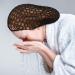 3-Piece Black Mesh Hair Net Set - Rayon Crochet Hair Nets, Knit Snood Hat, Crocheted Sleep Cap - Buy Online on GoSupps.com