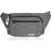 Speedsporting Water-Repellent Belt Pocket Bunkbag - Unisex Hip Bag for Hiking Gray (Model 3) - Durable Zippered Outdoor Gear - Buy Online on GoSupps.com