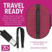 Wig Travel Case with Collapsible Stand - Dome Foam Head - Zipper Carrying Case - Burgundy - Buy Online on GoSupps.com