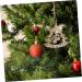 COHEALI 1 set with Embellishments Wood Pendant Ornaments Design Snowflakes Ornament Painting Cutouts Ropes Beige 8.00X7.80X0.20CM - Buy Online on GoSupps.com