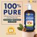 100ml PURE MOROCCAN ARGAN Oil Certified Organic Cold Pressed + UV Protected For Hair Skin and Nails Made in Canada(100ml) 100 ml (Pack of 1) - Buy Online on GoSupps.com